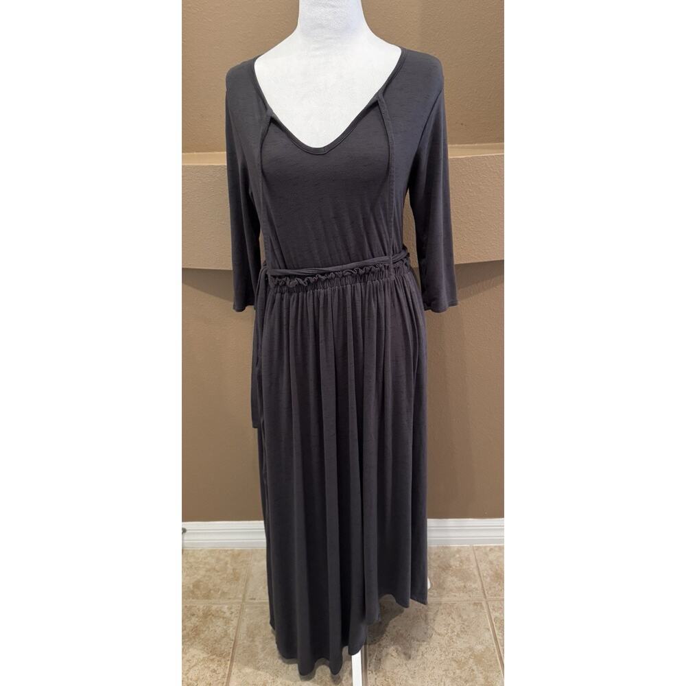 Matilda Jane Size S Choose Your Own Path Go West Maxi Dress Women Space Dye Gray - Picture 2 of 8